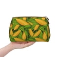 thumbnail image 4 of Naloa Fresh Corn 1 Leather Makeup Bag for Purse Travel, Portable Small Cosmetic Organizer for Women and Girls, Make up Bag with Zipper, 4 of 8
