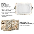 thumbnail image 2 of Yayeee 2 Pack Canvas Storage Basket with Handles for Shelves Fabric Bins Closet Organizer, Forest Pattern, 2 of 8