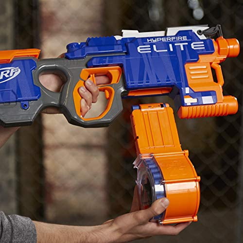 Nerf N-Strike Elite HyperFire Blaster, Motorized, 25-Dart Drum