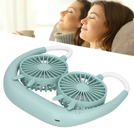 

Dioche Neck Fan USB Rechargeable Wearable Electric Cooling Fan for Outdoor Travel Office Gym Wearable Cooling Fan