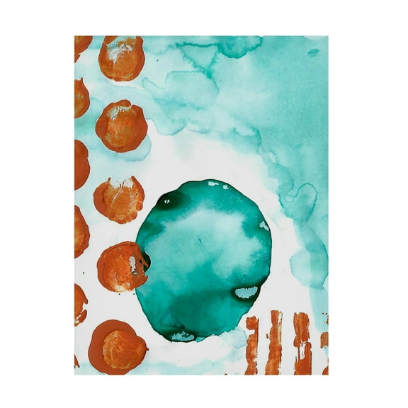 Canvas Wall Art - Maliq 'Dotty 3' Wall Art for Living Room, Bedroom, or Office Décor by Trademark Fine Art - 14 x 19 Inches