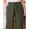 thumbnail image 5 of Daystry Womens Plus Size Wide Leg Lounge Pants High Waisted Drawstring Casual Lightweight Loose palazzo pants with Pockets, 5 of 15