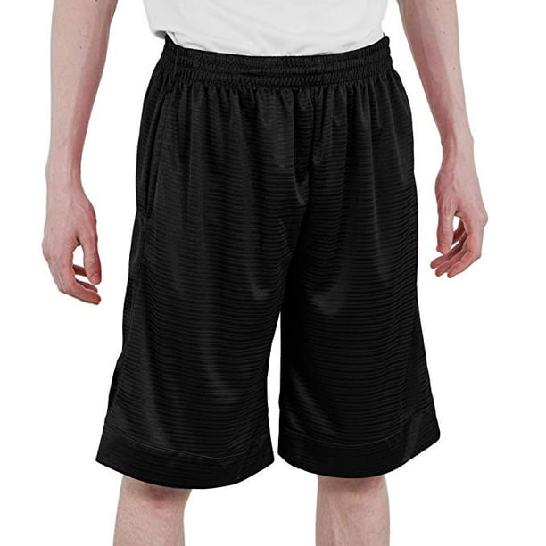 North 15 North 15 Men's Horizontal Print Basketball Mesh Shorts with
