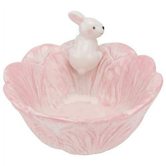 Ceramic Fruit Bowl Bunny Candy Rabbit Dish Cabbage Shaped Salad Bowl Spring Easter Party Tableware Porcelain Snack Dessert Bowls