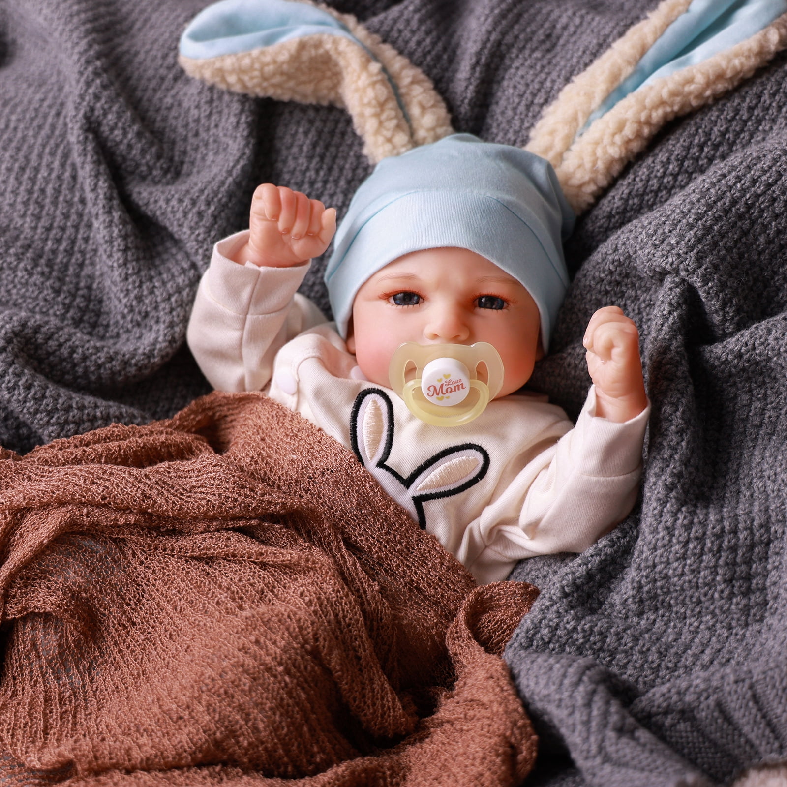 RSG Lifelike Reborn Baby Dolls 20 inch Soft Cloth Body Baby Dolls Adorable Playful Real Life Baby Dolls with Gift Box for Kids Age 3+