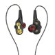 thumbnail image 2 of Auricures Deportivos Macarena Intrauditivos Doble Dinámico HiFi Con Micrófono Negro + dorado, 2 of 8
