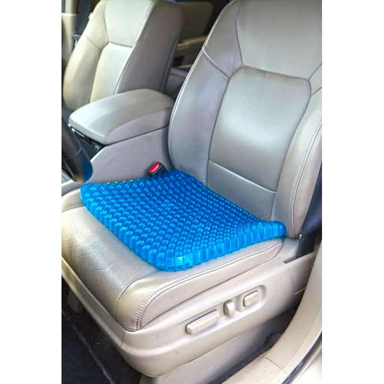 LYUANEC Gel Seat Cushion 2.4 Inch Thick, Double Thicken Layer, Relief  Tailbone Pressure, Breathable Honeycomb Design Gel Cushion with Washable