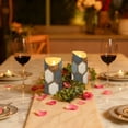 thumbnail image 6 of Football Liked Hexagonal Tile Flickering Flameless Candles with Remote Timer Battery Operated LED Tealight Set of 2 S, 6 of 8