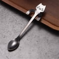 thumbnail image 1 of Table Setting Meal Service Set Dining Essentials Serveware Dinnerware Tableware 304 Stainless Steel Cat Spoon Creative Cartoon Hanging Edge Spoon Cute Coffee Spoon Gold Plated Stirring Spoon, 1 of 9