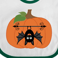 thumbnail image 4 of Inktastic Halloween Pumpkin Funny Bat Boys or Girls Baby Bib, 4 of 4