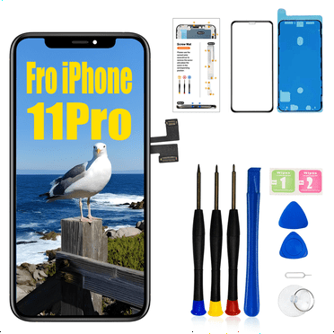 For iPhone 11 Pro Screen Replacement Kit 5.8 inch LCD 3D Touch Screen Display Digitizer,for iPhone 11 Pro(A2215,A2160,A2217)with Repair Tools Kit