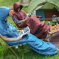 thumbnail image 3 of VINSONMASSIF Rectangular Wearable Camping Sleeping Bag, Turkey Blue, 3 of 6