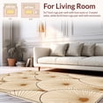 thumbnail image 2 of ODIKA 4'x6' Machine Washable Non-Slip Area Rug, Art Inspired Decorative High Traffic Rug, Beige, 363723, 2 of 7