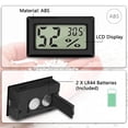 thumbnail image 5 of WMGHA Humidity Meter Indoor Thermometer Mini Digital Thermometer Hygrometer Indoor Temperature Humidity Meters Gauge LCD Display Fahrenheit (℉) for Humidors,Greenhouse, Reptile Tank, Cellar, 5 of 6