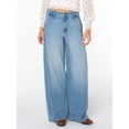 thumbnail image 3 of Celebrity Pink Women's and Women's Plus Wide Leg Jeans, Sizes 1-24, 3 of 11
