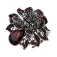 thumbnail image 1 of Garra de pelo grande Yinane para mujer Pinza de mariposa Cristal vintage púrpura, 1 of 3