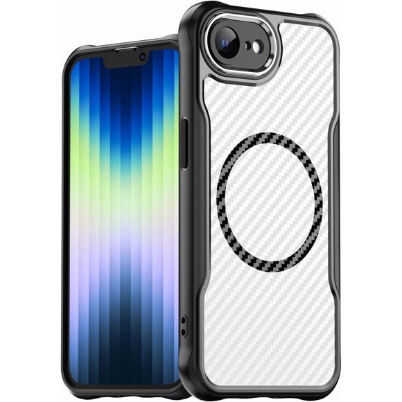 REQO Compatible for iPhone 16e Case: iPhone 16e Phone Case, Magnetic Translucent Matte Rugged Shockproof Anti-Slip Slim Cell Phone Cover, Military Grade Drop Protection Best Phone Case