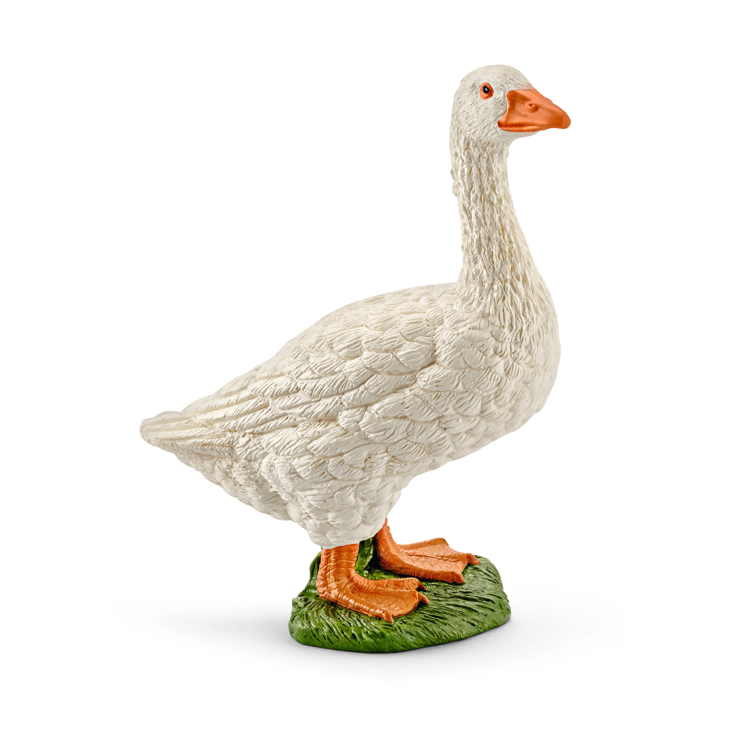 Schleich 5 PCS Farm Animal Figurines with Cow, Horse, Dog, Cat and Goose Toys