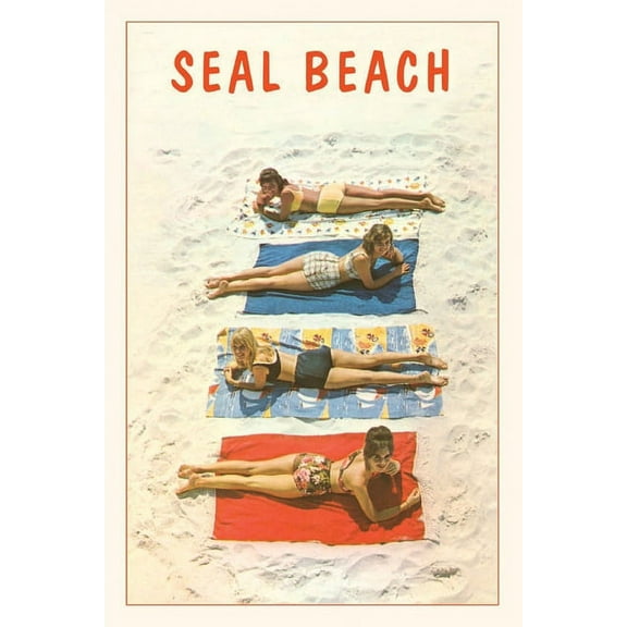 Pocket Sized - Found Image Press Journals: Vintage Journal Seal Beach Bathing Beauties (Paperback)