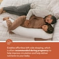 thumbnail image 3 of MedCline Therapeutic Full Body Pillow - Pillow for Side Sleepers - Shredded Memory Foam, Removable Cover - Small - 5'1" & Below, 1 Ct, 3 of 9