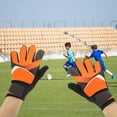 thumbnail image 1 of Greenadscape 1Pair Protective Orange Goalkeeper Hand Protector with Breathable PU and Latex Palm, 1 of 6