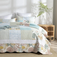 thumbnail image 2 of Colcha de retazos de algodón de 3 piezas en la cama, funda de cama Stitch, juego completo de colchas dobles y cobertores, mantas de cama, colchón, 2 of 5