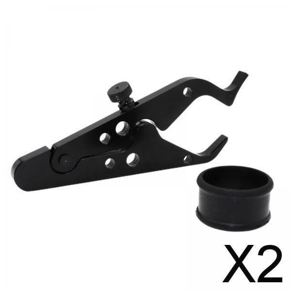 2x Bloqueo Del de La Motocicleta Mango de Aluminio Abrazadera de Control de Crucero Negro Pesado 2 piezas