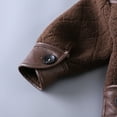 thumbnail image 4 of Esaierr Kids Baby Boys Jacket 2-6Y Toddler Leather Jacket Coat Kid Leather Jacket Fashion Lapel Autumn Winter Outerwear, 4 of 8
