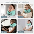 thumbnail image 5 of Skechers Neck Pillow,Memory Foam U-Shaped Travel Pillow,Cotton Cover,Sweat-Absorbent,Ergonomic Support for Car,Office,and Travel Green, 5 of 9