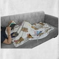 thumbnail image 6 of Sloth Soft Flannel Fleece Throw Blanket, Manga Style Sloth Characters with Different Expression and Poses Humorous Design, Cozy Plush for Indoor and Outdoor Use, 50" x 60", Multicolor, by Ambesonne, 6 of 6