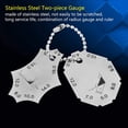 thumbnail image 3 of Weld Gauge, Leg Length Gauge Throat Depth Weld Joint Tee Fillet Weld Two Piece Ruler, Made of High Quality Stainless Steel, 3 of 5