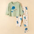 thumbnail image 3 of Ydojg Pajamas For Girls Toddler Boys Baby Soft Pajamas Toddler Cartoon Prints Long Sleeves Kid Sleepwear Top Pants Sets Outfits, 3 of 3