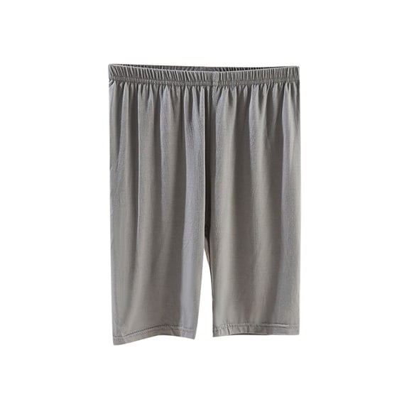 ZACPNCV Girls Bermuda Shorts Knee Length Summer Casual Shorts Lightweight Elastic Waist Short Pants Dark Gray 5-6 Years