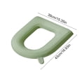 thumbnail image 2 of EVA Toilet Seat Cushion Pad, Universal Fit for Elongated & Round Toilets, Soft Padded Washable Quick-Dry with Handle - Green, 2 of 5