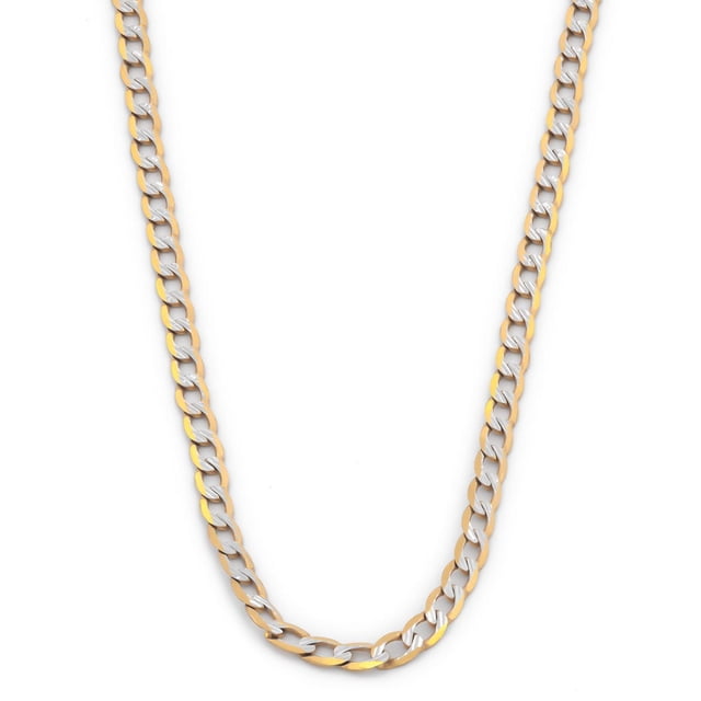 Cadena Estilo BARBADA Casa del Anillo Oro Italiano SÓLIDO 14K 35 cm