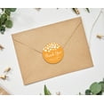 thumbnail image 2 of Darling Souvenir Round 45 Pieces Hearts Thank You Stickers Wedding Personalized Bride Groom Names And Date Envelope Seals-Pale Orange, 2 of 4
