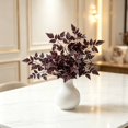thumbnail image 6 of Single Artificial Cimicifuga Leaf Stem, 23‑33 Inch Faux Plum-Purple Fall Foliage Branch, Realistic Autumn Decorative Stem for Vase, Table Centerpiece,Halloween Home Decor,E, 6 of 6