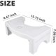thumbnail image 3 of Taburete de baño para adultos, taburete de plástico resistente de 7 pulgadas para baño, taburete para pies en cuclillas con ambientador, taburete antideslizante para inodoro, regalos saludables para, 3 of 7