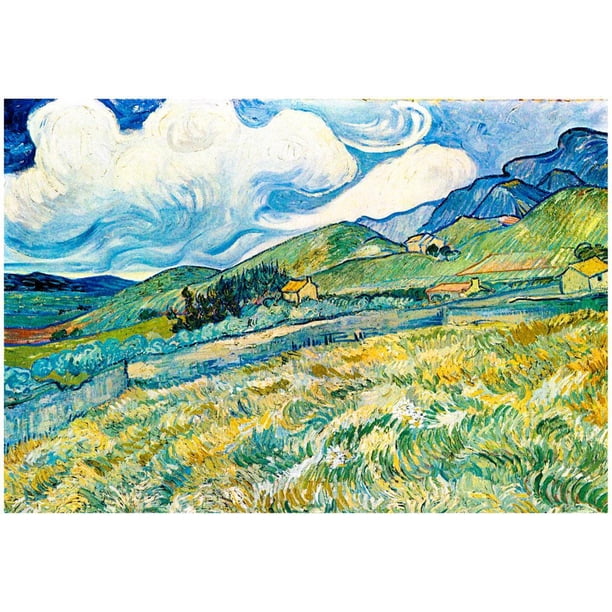 Vincent Van Gogh Mountain Landscape Behind The Hospital Saint Paul Ar Walmart Com Walmart Com