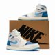 thumbnail image 1 of Ni - ke Air Jordan 1 High Zoom Comfort 2 Dark Powder Blue Mens Shoes Sneakers 11, 1 of 5