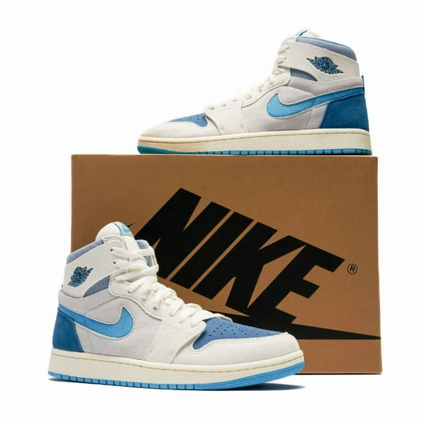 Ni - ke Air Jordan 1 High Zoom Comfort 2 Dark Powder Blue Mens Shoes Sneakers 11