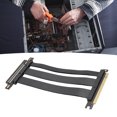 thumbnail image 1 of PCIe 5.0 X16 Extension Cable 128Gbps Gen 5 GPU Graphics Card Flexible Extender with Ultra Flexible Cable Technology, Double Grounding and Airflow Design, 1 of 7