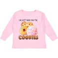 thumbnail image 3 of Inktastic I'm Just Here for the Cookies Boys or Girls Long Sleeve Toddler T-Shirt, 3 of 5