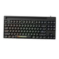 thumbnail image 3 of Teclado para juegos duradero con retroiluminación arcoíris, resistente a arañazos, portátil, PP, tapa de tecla enchufable Negro, 3 of 9