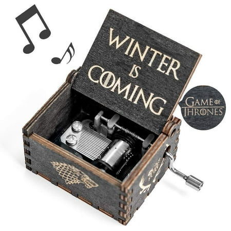 Game-Thrones Music Box, Wood Merchandise Vintage Classic Hand Crank Theme Music Box Best Gift for Game of Thrones Action Figure, Collectible (Game Of Thrones Best Parts)