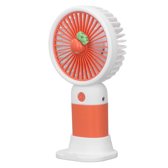 Ventilador con mango, ventilador de mano, ventilador pequeño de fruta pequeña, ventilador de bolsillo recargable a mano, probado profesionalmente