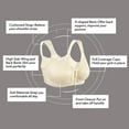 thumbnail image 5 of Curyon Womens Front Closure Wireless Unpadded Back Support Posture Plus Size Bra,38DDD, 5 of 8