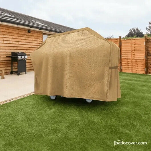 Extra Large Outdoor Wide Grill Cover Beige