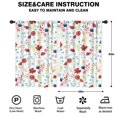 thumbnail image 2 of Blackout Kids Curtains,Pioneer Flower Floral Print Pattern Childrens Insulated Curtains Set Of 2,Bedroom Essentials,Toddler Room Decor 42"x63", 2 of 5