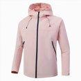 thumbnail image 5 of Towmus Lightweight Active Rain Jacket Hooded Rain Jackets for Women Plus Size Water Resistant Raincoat Windbreaker Casual Jacket, 5 of 7